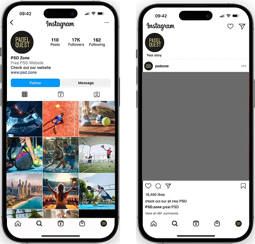 Sponsor sur Instagram